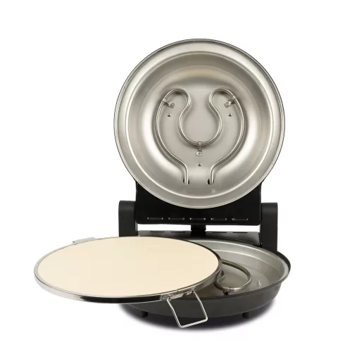 Girmi FP50 Forno Elettrico házi pizza sütő fekete színben, 4 perc alatt, 31cm-es pizza