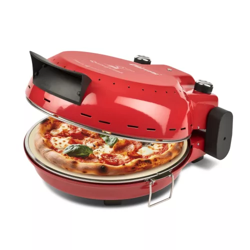 Girmi FP50 Forno Elettrico házi pizza sütő piros színben, 4 perc alatt, 31cm-es pizza