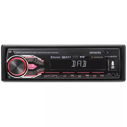 Aiwa IC-320DAB Prémium Japán autórádió modern technológiákkal, DAB+ és FM rádióval, Bluetooth, USB, SD