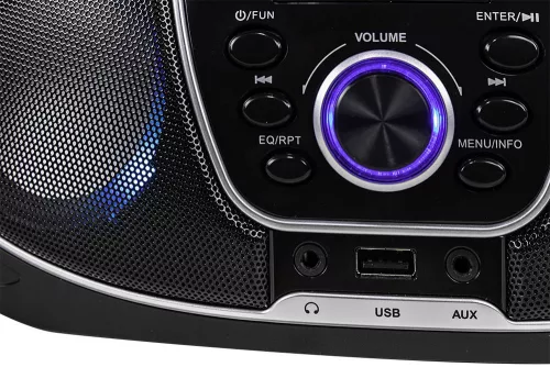 Trevi CMP 588 DAB Hordozható Boombox Sztereó CD-lejátszó, DAB/DAB+, FM rádióval, USB, Bluetooth, AUX-IN