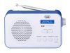 Trevi DAB 7F92 R digitális rádió DAB/DAB+ és FM RDS vétel, dupla ébresztés, AUX-IN bemenet, beépített akku, kék színben