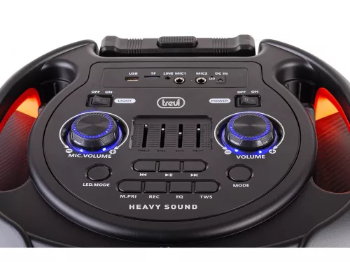 Trevi XF 1400 KB Nagy teljesítményű, 100W-os hordozható party hangszóró, karaoke estékhez vagy akár előadásokhoz