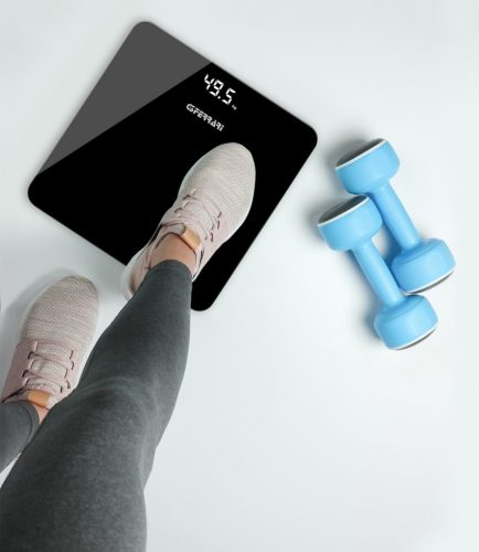 G3 Ferrari G30058 ZENIT - Modern, precíz és stílusos digitális személymérleg rejtett LED kijelzővel, edzett üveggel