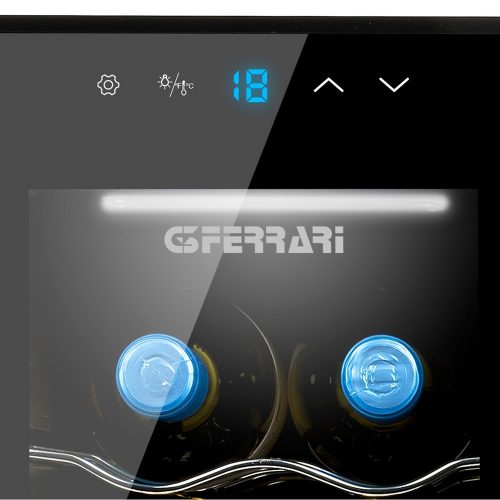 G3 Ferrari G90047 RISERVETTA 10 - Csendes és energiatakarékos borhűtő, akár 10 palack tárolására, Peltier-hűtőrendszerrel