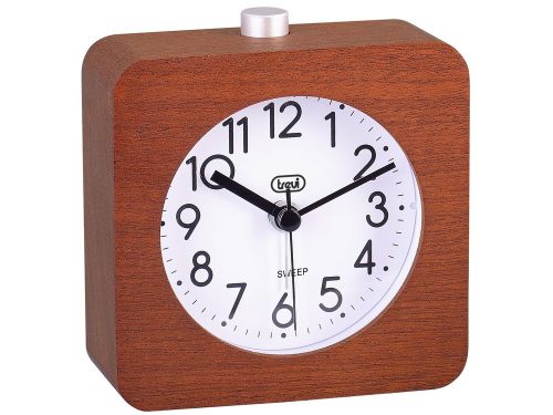 Trevi SL 3843 természetes fa ébresztőóra nagy, megvilágított számlap, fokozatos ébresztés és hangtalan SWEEP technológia