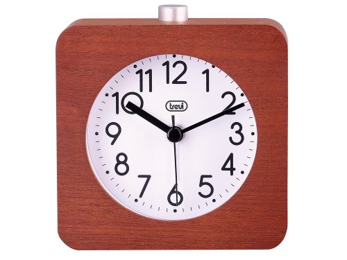 Trevi SL 3843 természetes fa ébresztőóra nagy, megvilágított számlap, fokozatos ébresztés és hangtalan SWEEP technológia