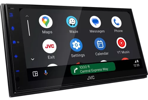 JVC KW-M695DBW Apple CarPlay és Android Auto, DAB+/FM rádió, Bluetooth és prémium hangzású 2 DIN autós multimédia