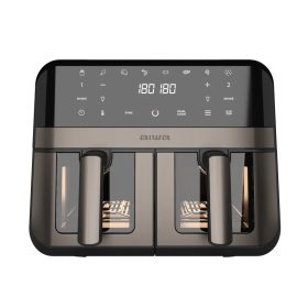  Aiwa AFR-9000 FUTAGO Forradalmi, japán légkeveréses sütő a konyhában, 2.400W, 9 liter (2x4,5 liter)