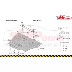 Peugeot 607, 2000-2011 Motorvédő lemez - SMP18.127