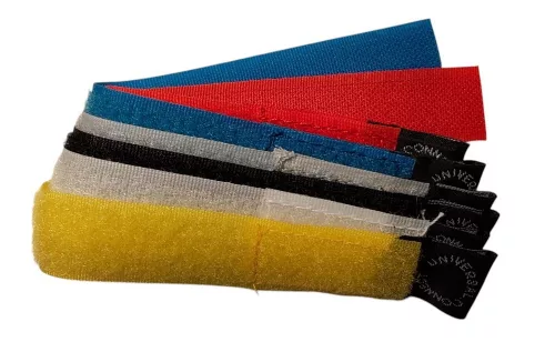 ACV Tépőzár szett 6db-os színes csomag, univerzális a tökéletes, strapabíró és újrafelhasználható kábelrendezéshez