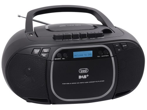 Trevi CMP 576 DAB hordozható boombox CD-vel, USB-vel, kazettával és DAB+ rádióval