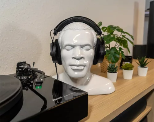 Oehlbach OB 35405 In Silence kézzel készített fejhallgató tartó tökéletes tárolási megoldás fej-, fülhallgatókhoz és VR szemüveghez