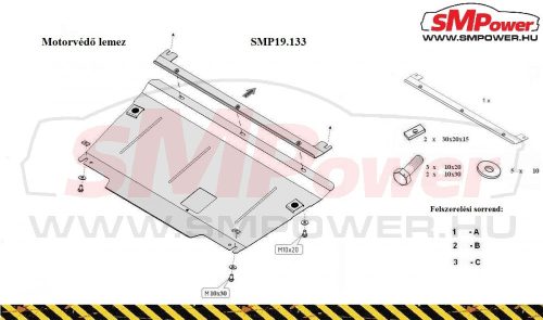 Renault Espace IV, 20012014- Motorvédő lemez - SMP19.133K