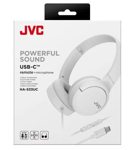JVC HA-S33UC-W USB-C fejhallgató, akik nem mondanak le a hangminőségről, megbízhatóságról és kompatibilitásról, fehér