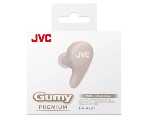 JVC HA-A23T-T True Wireless fülhallgató Zajszűrős fülhallgató a JVC legsikeresebb Gummi sorozatából, Mocha barna színben