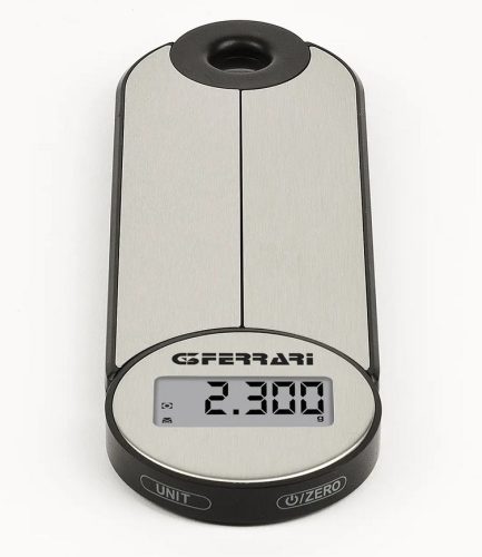 G3 Ferrari G20171 Vittoria összecsukható háztartási mérleg, 1g-5 kg méréshatár, gramm és mililiter méréssel