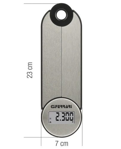 G3 Ferrari G20171 Vittoria összecsukható háztartási mérleg, 1g-5 kg méréshatár, gramm és mililiter méréssel