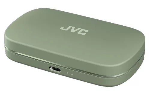 JVC HA-NP40T-G-U True Wireless Nearphones – open-ear dizájn, 26 órás üzemidő, IPX4 védelem, zöld színű