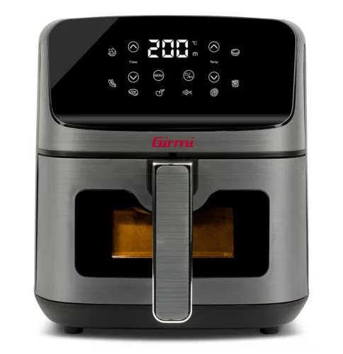 Girmi FG27 Ecofrit Lite forrólevegős sütő – 4,2 liter, 8 előre beállított program, digitális kijelző, állítható hőmérséklet.
