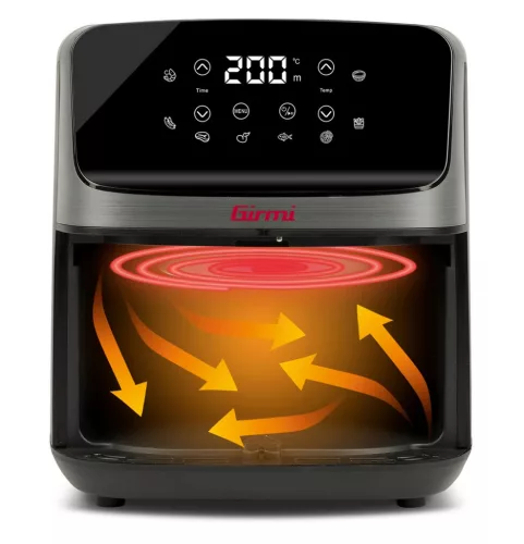 Girmi FG27 Ecofrit Lite forrólevegős sütő – 4,2 liter, 8 előre beállított program, digitális kijelző, állítható hőmérséklet.