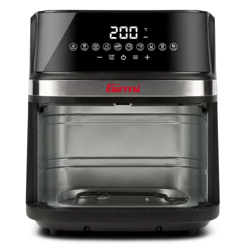Girmi FG80 Ecofrit XXL forrólevegős sütő - 8 literes, 2 fűtőelemes (2.200 W), 10 előre beállított program, digitális kijelző.