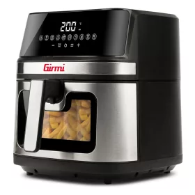   Girmi FG90 Ecofrit Premium forrólevegős sütő – 9 liter, dupla fűtőelem, 10 program, digitális kijelző. Nagy adagok, olaj nélkül, profin!
