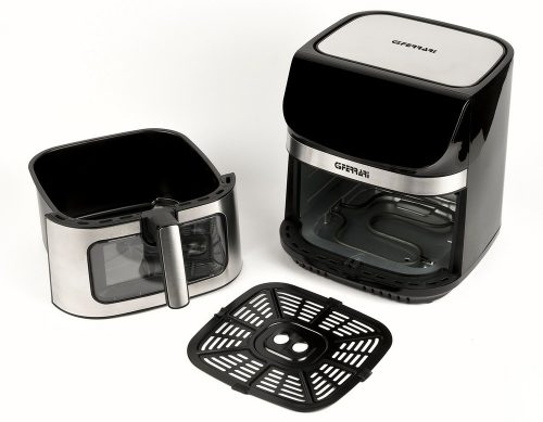 G3 Ferrari G10215 Friggisano Star forrólevegős sütő – 9 liter, dupla fűtőelem, 12 program. Nagy adagok, egészséges sütés!