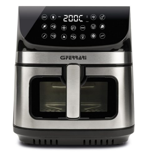 G3 Ferrari G10215 Friggisano Star forrólevegős sütő – 9 liter, dupla fűtőelem, 12 program. Nagy adagok, egészséges sütés!