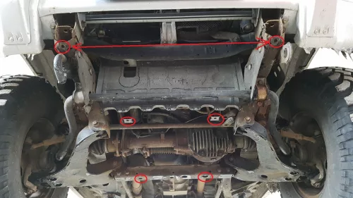 Mitsubishi Pajero III (V60, V70) 2000-2007 - Motorvédő lemez - SMP15.103