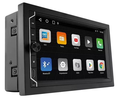 Phonocar VM003E Android autós multimédiás rendszer – 6,75” érintőkijelző, iGO Primo teljes Európa offline térképpel