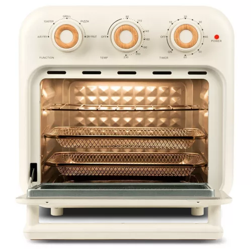 Girmi FG28 Ecofrit 14L forrólevegős, pizza és multifunkciós sütő – XXL kapacitás, sokoldalú sütés, egészséges fogások