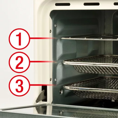 Girmi FG28 Ecofrit 14L forrólevegős, pizza és multifunkciós sütő – XXL kapacitás, sokoldalú sütés, egészséges fogások