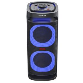   Aiwa KBTUS-D800 – Kétoldalas party hangszóró, 800W max. teljesítménnyel, 4 db mélynyomó, Hyperbass, fényshow...