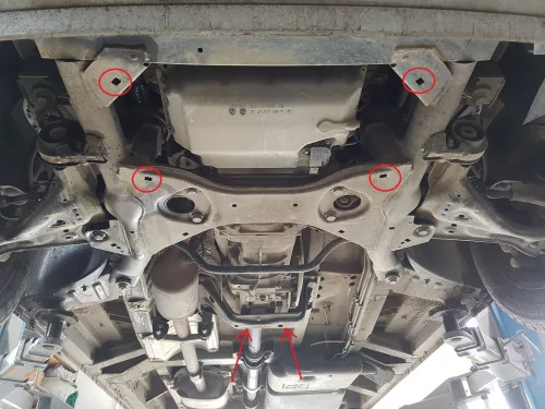 Mercedes Vito W639, 2.2 D 4x2 2003 - 2014- Motorvédő lemez - SMP14.087K