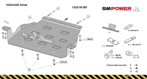 Mercedes Vito W639, 2.2 D 4x2 2003 - 2014 - Váltóvédő lemez - SMP00.087K