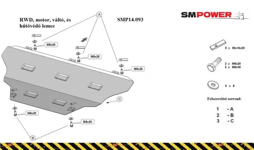 Mercedes Vito W447, 4x2, 2014- Motorvédő lemez - SMP14.093