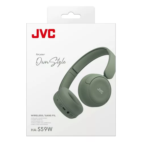 JVC HA-S59W-G-U Own Style Vezeték nélküli fejhallgató 35 órás üzemidővel és vezetékes jack-csatlakozással, zöld szín