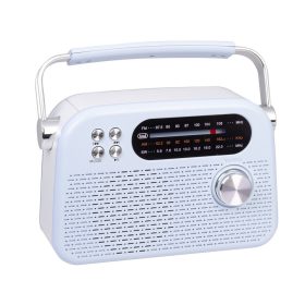   Trevi RDA 70 BR Klasszikus Retro FM/AM/SW rádió, Bluetooth-tal, USB és SD kártya bemenettel, beépített akkuval, kék szín