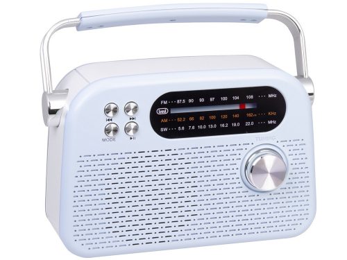 Trevi RDA 70 BR Klasszikus Retro FM/AM/SW rádió, Bluetooth-tal, USB és SD kártya bemenettel, beépített akkuval, kék szín