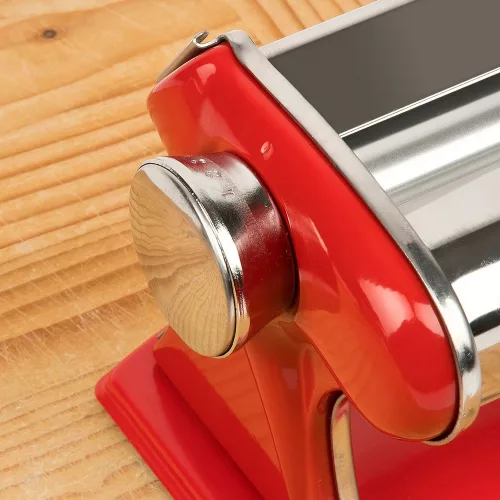 Girmi IM92 Kézi, olasz tésztagép lasagnához, tagliatelléhez és spagettihez, 7 vastagsági beállítás, piros színben