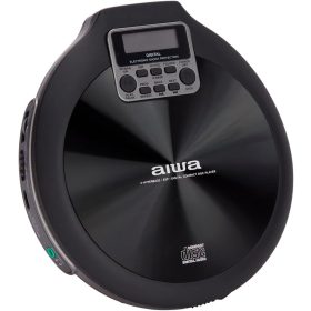   Aiwa PCP-850BK Hordozható MP3 Discman X-HyperBass és 50mp ESP védelemmel, fülhallgatóval és igényes tárolóval, fekete