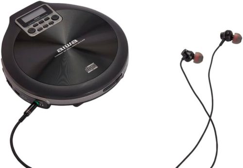 Aiwa PCP-850BK Hordozható MP3 Discman X-HyperBass és 50mp ESP védelemmel, fülhallgatóval és igényes tárolóval, fekete