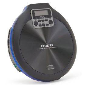   Aiwa PCP-850BL Hordozható MP3 Discman X-HyperBass és 50mp ESP védelemmel, fülhallgatóval és igényes tárolóval, kék
