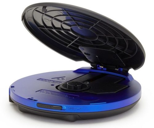 Aiwa PCP-850BL Hordozható MP3 Discman X-HyperBass és 50mp ESP védelemmel, fülhallgatóval és igényes tárolóval, kék