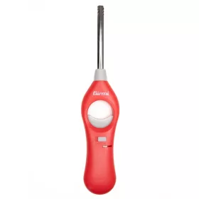   Girmi  AG21 újratölthető gázgyújtó, állítható láng, biztonsági zár, környezetbarát, konyhába, grillhez és kandallóhoz. Piros