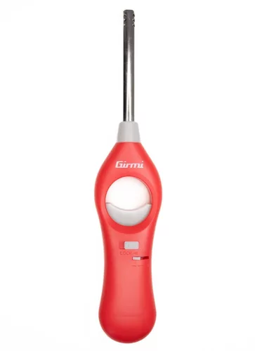 Girmi  AG21 újratölthető gázgyújtó, állítható láng, biztonsági zár, környezetbarát, konyhába, grillhez és kandallóhoz. Piros