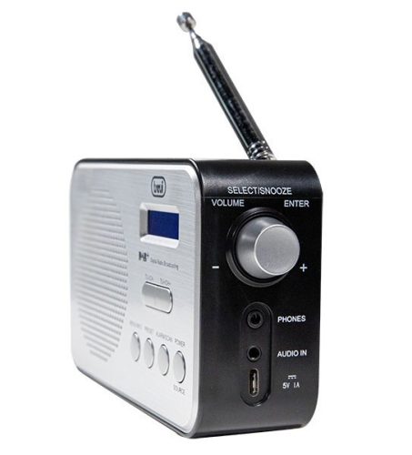 Trevi DAB 7F92 R digitális rádió DAB/DAB+ és FM RDS vétel, dupla ébresztés, Fekete/szürke színben