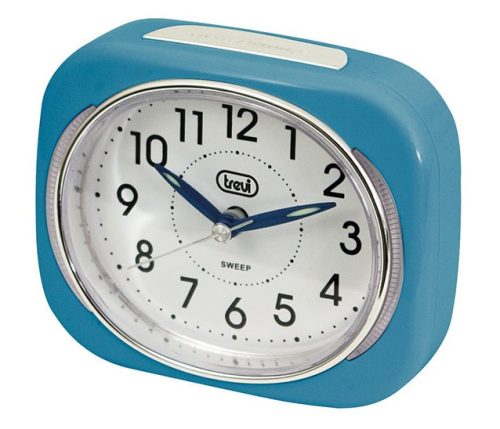 Trevi SL 3040 LED háttérvilágítású ébresztőóra, csendes SWEEP mechanika, fokozatos ébresztés, kék színben