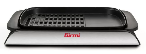 Girmi BQ91 Smokeless elektromos grill óriási sütőfelülettel, kétoldalas tapadásmentes lappal és üvegfedővel