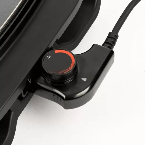 Girmi BQ91 Smokeless elektromos grill óriási sütőfelülettel, kétoldalas tapadásmentes lappal és üvegfedővel